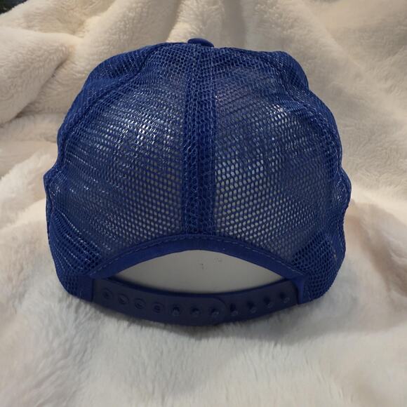 Vintage Thunderbirds Hat Cap Snap Back Blue Mesh Trucker Patch Mens 80s - Picture 3 of 8